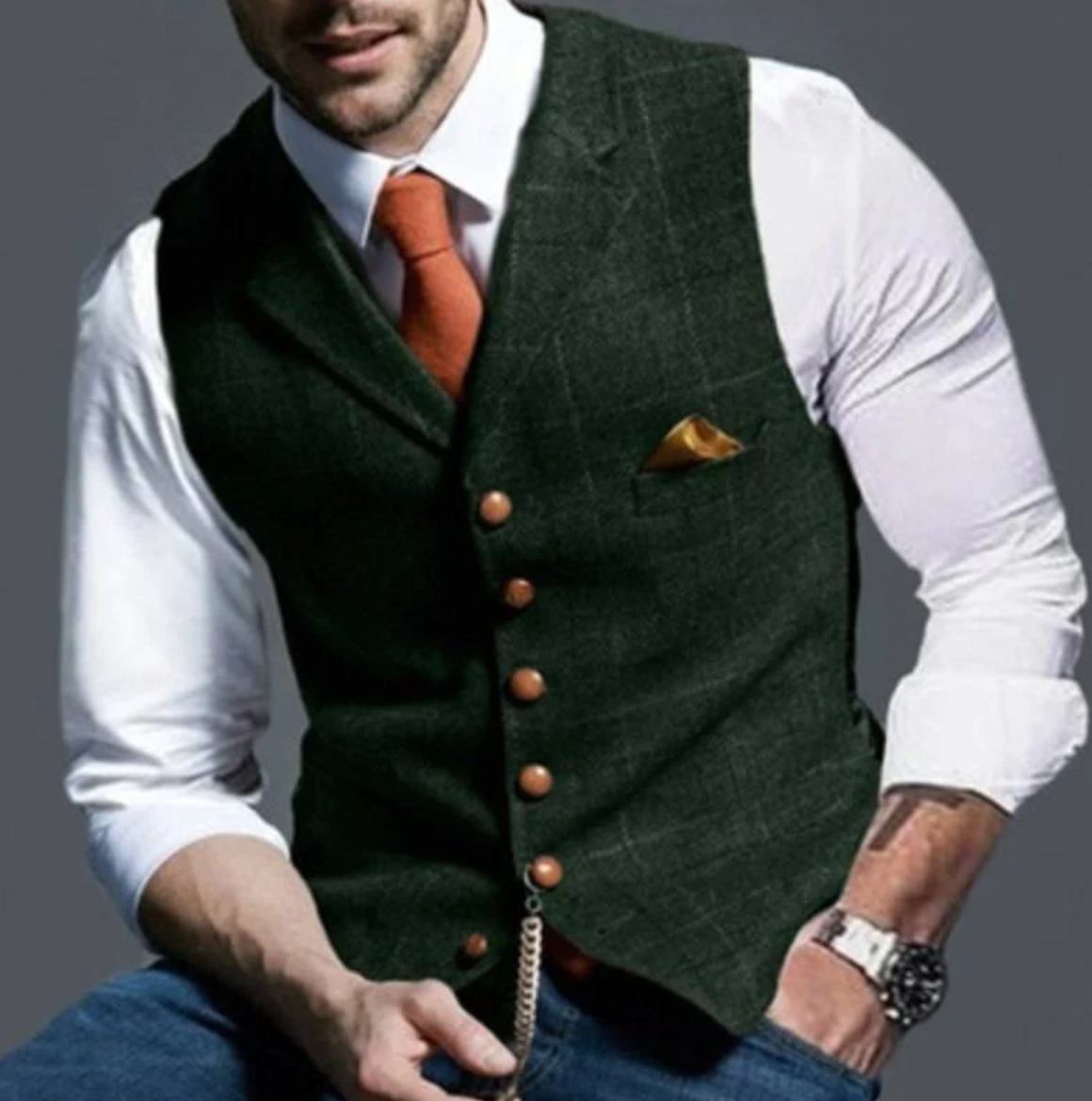 Men’s Vintage Vest – Classic Style with Modern Edge 8