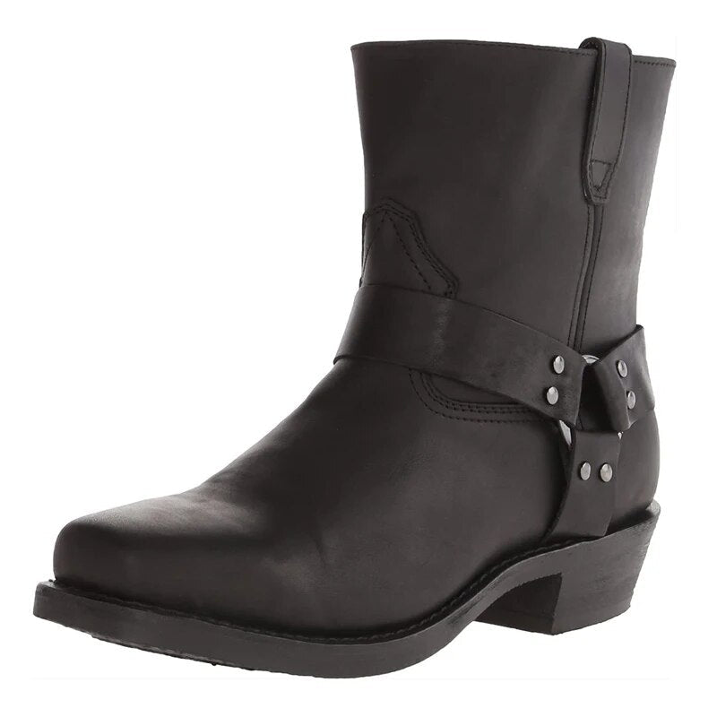 Men’s Western Leather Boots Stylish Durable Comfortable Everyday Adventure Wear 1