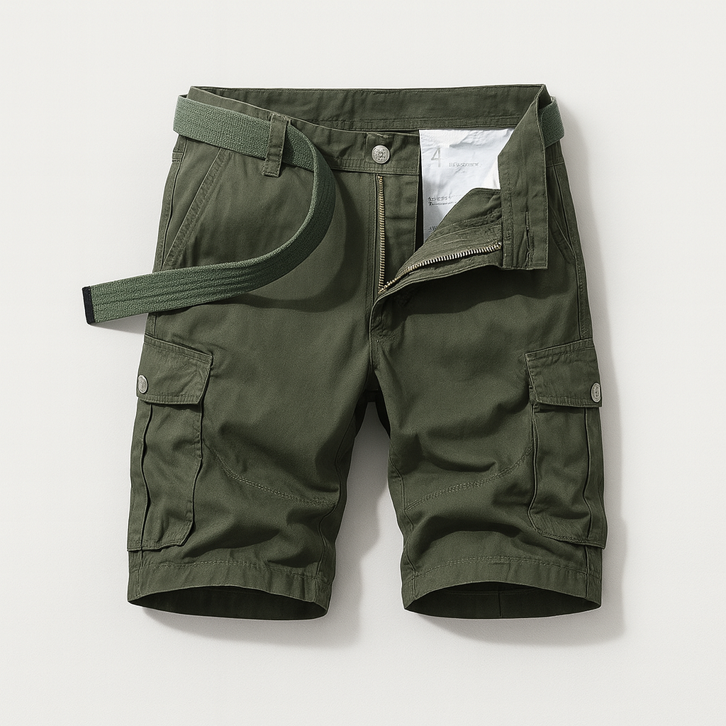 Men's cargo shorts with pockets 4