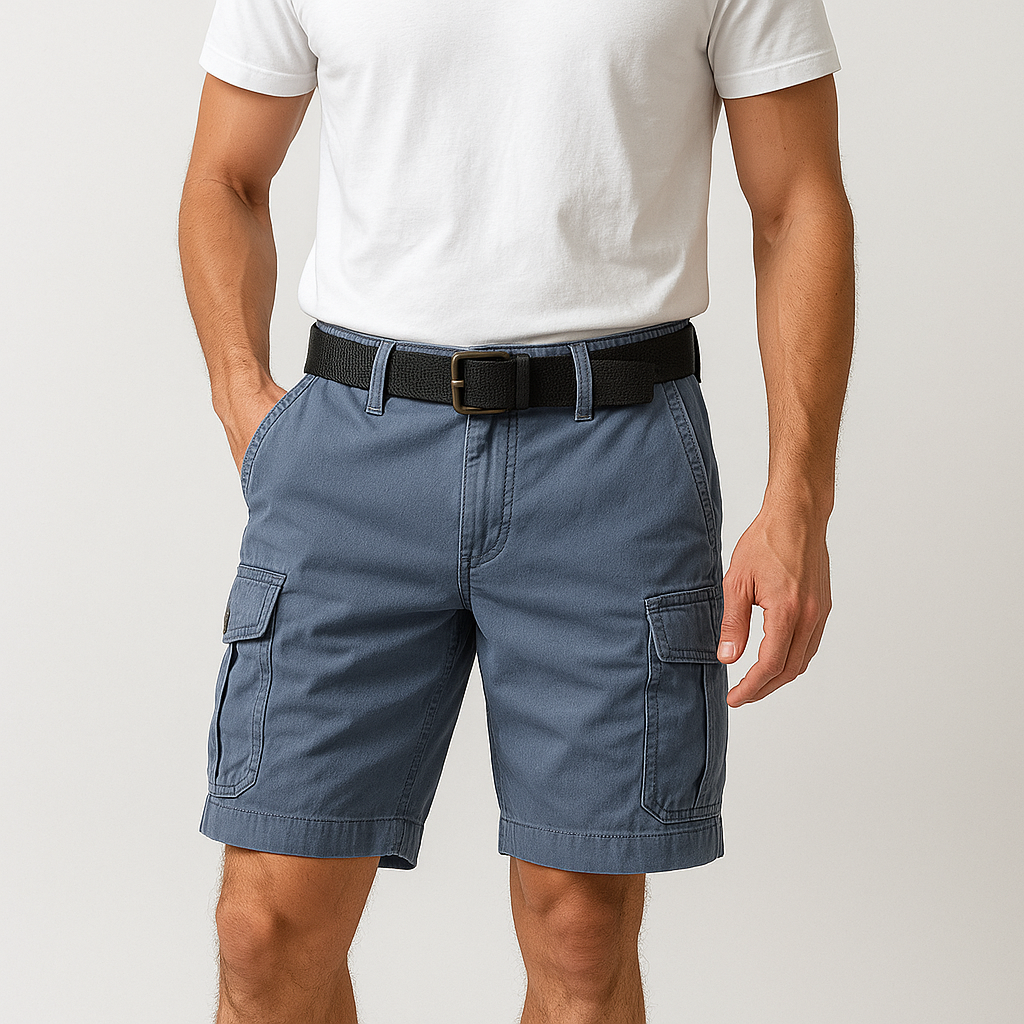 Men's cargo shorts with pockets 6