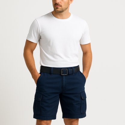 Men's cargo shorts with pockets 7
