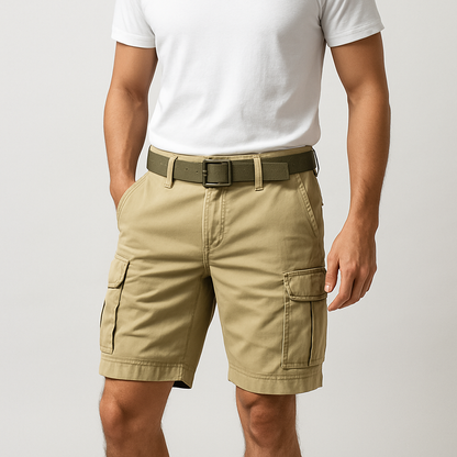 Men's cargo shorts with pockets 8