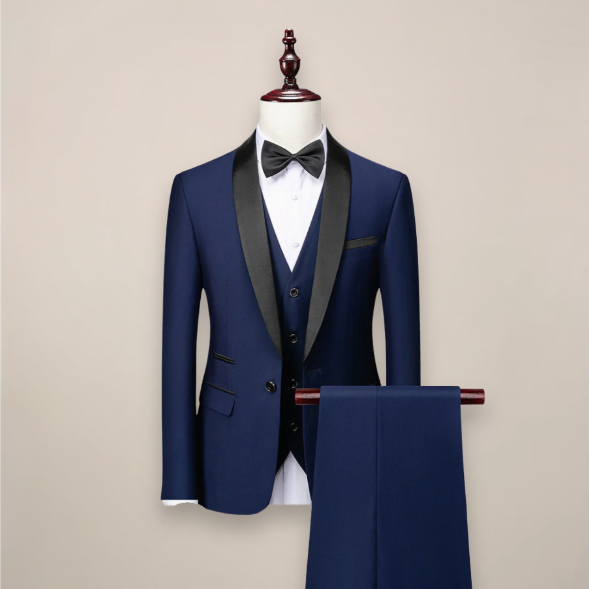 Men’s 3-Piece Slim Fit Tuxedo – Stylish Sophistication for Formal Events