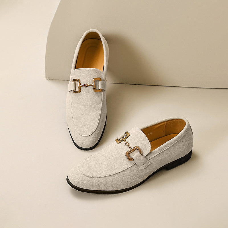 Men's Almond Toe Horsebit Loafers – Stylish Dress Footwear