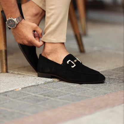 Men's Almond Toe Horsebit Loafers – Stylish Dress Footwear