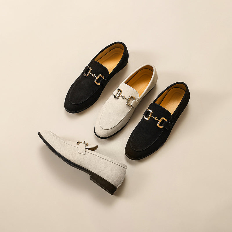 Men's Almond Toe Horsebit Loafers – Stylish Dress Footwear