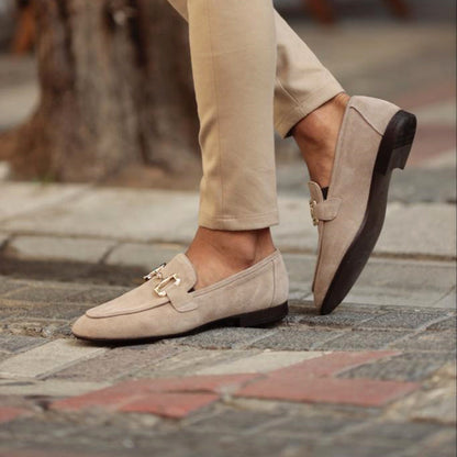 Men's Almond Toe Horsebit Loafers – Stylish Dress Footwear