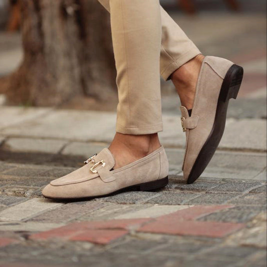 Men's Almond Toe Horsebit Loafers – Stylish Dress Footwear