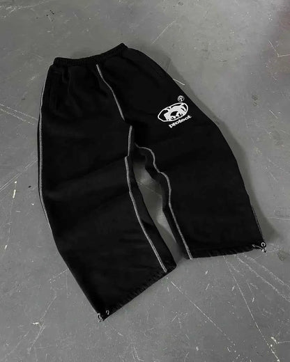 Men's Baggy Pants | Y2K Retro Print & Streetwear Jogger Style