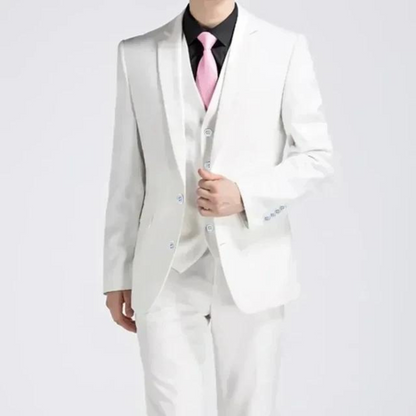 Men’s Black Three-Piece Suit for Formal Occasions