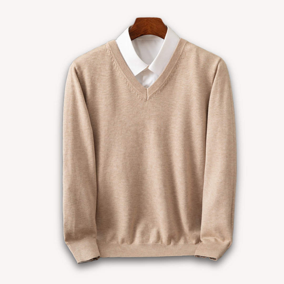 Men's Black V-Neck Sweater for Every Occasion
