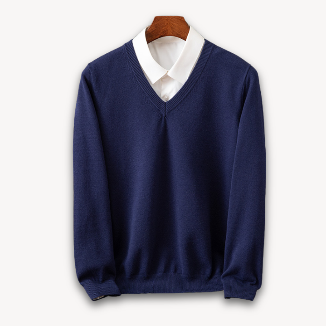 Men's Black V-Neck Sweater for Every Occasion