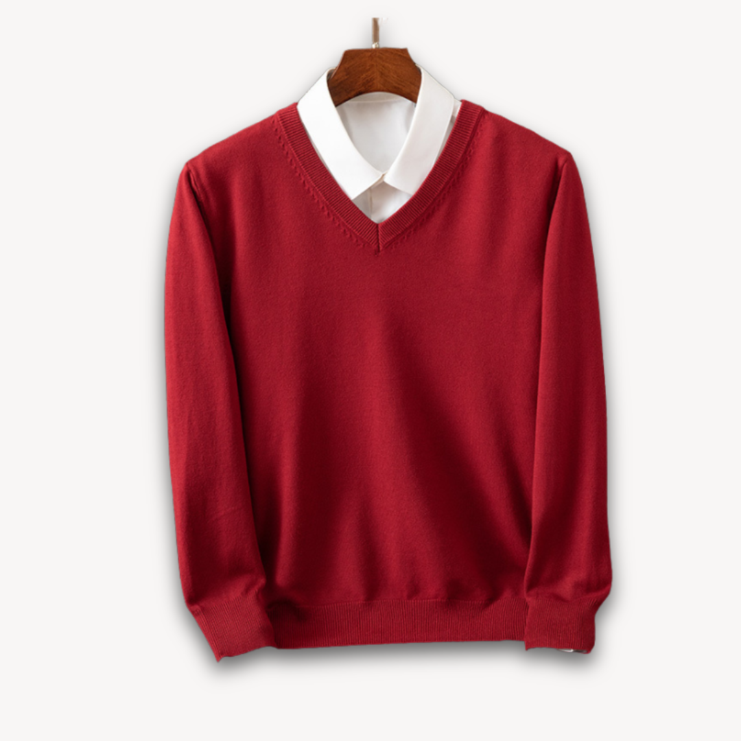Men's Black V-Neck Sweater for Every Occasion