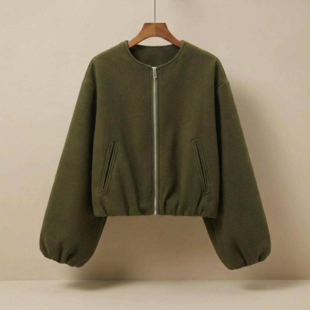 Men's Bomber Jacket | Oversized Fit & Balloon Sleeves