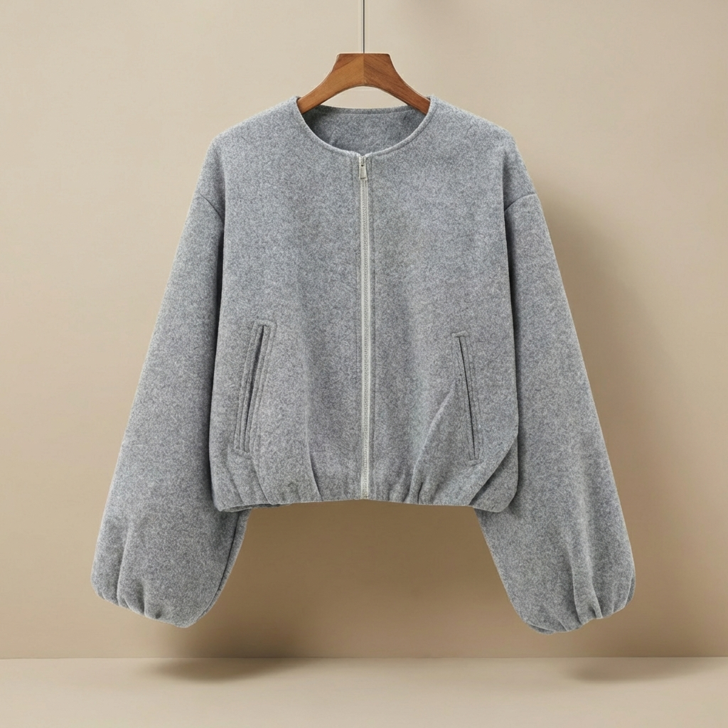 Men's Bomber Jacket | Oversized Fit & Balloon Sleeves