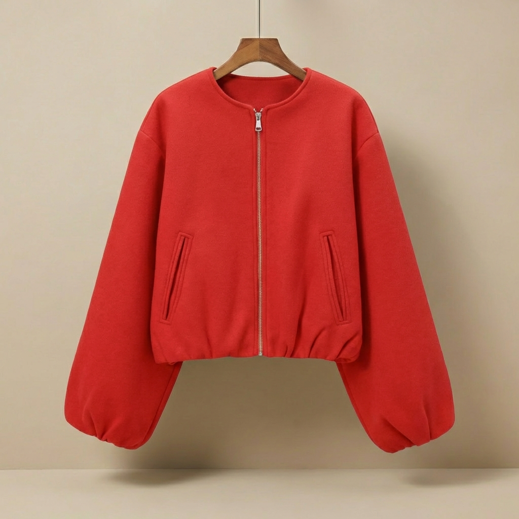 Men's Bomber Jacket | Oversized Fit & Balloon Sleeves