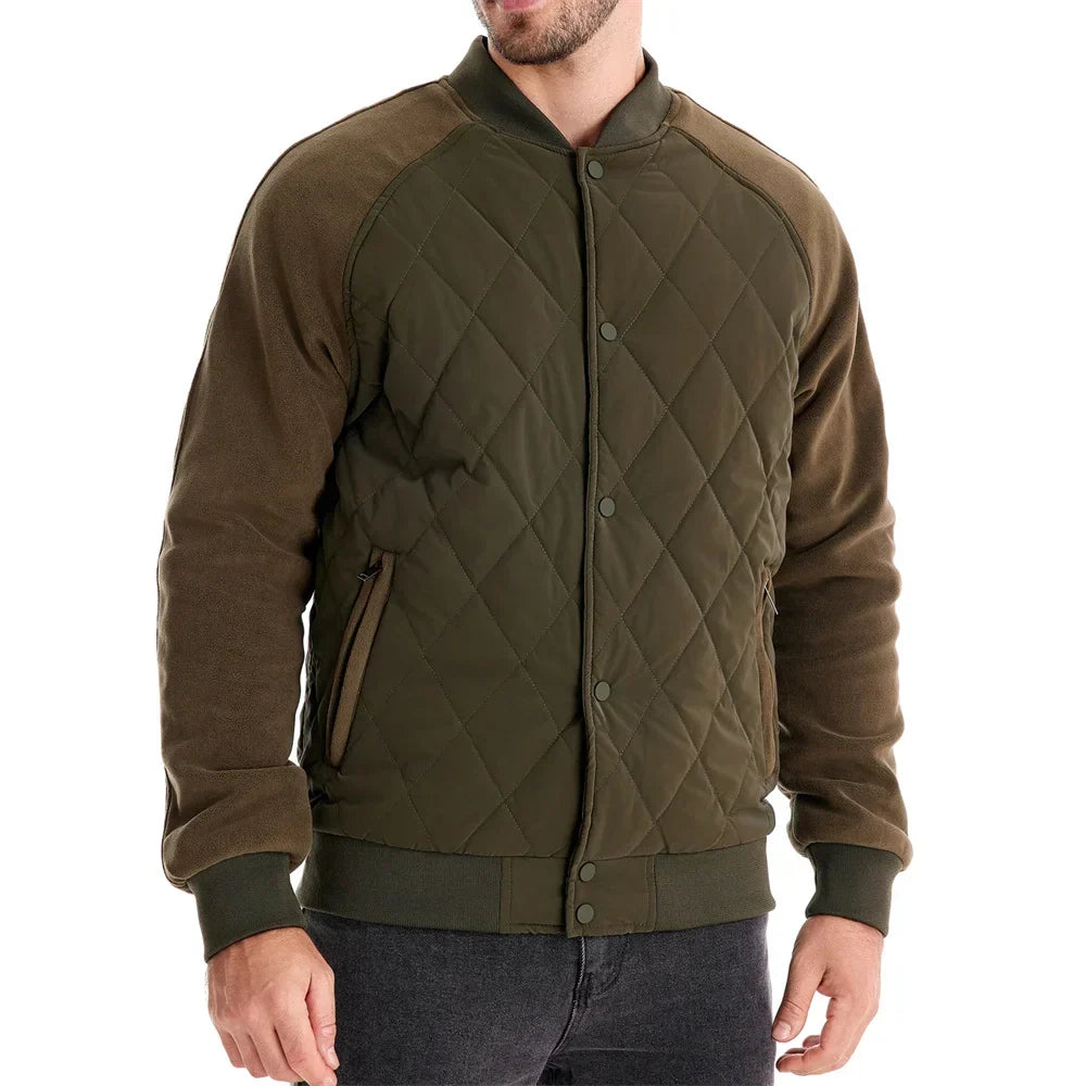Men's Quilted Bomber Jacket | Padded & Warm 2