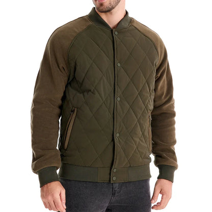 Men's Quilted Bomber Jacket | Padded & Warm 2