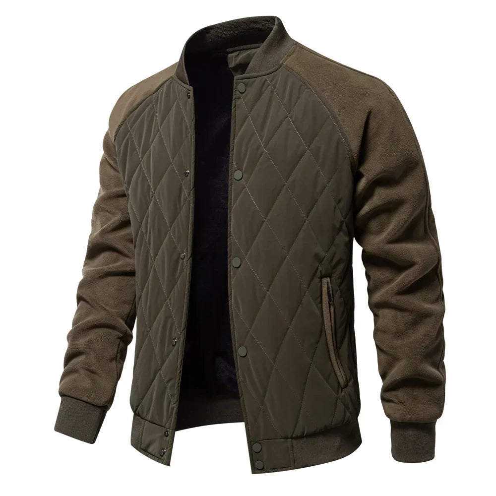 Men's Quilted Bomber Jacket | Padded & Warm 3