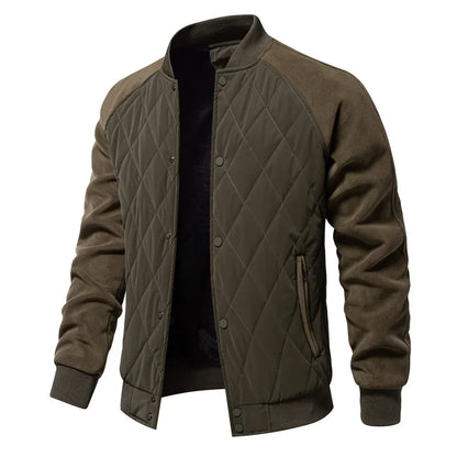 Men's Quilted Bomber Jacket | Padded & Warm 3