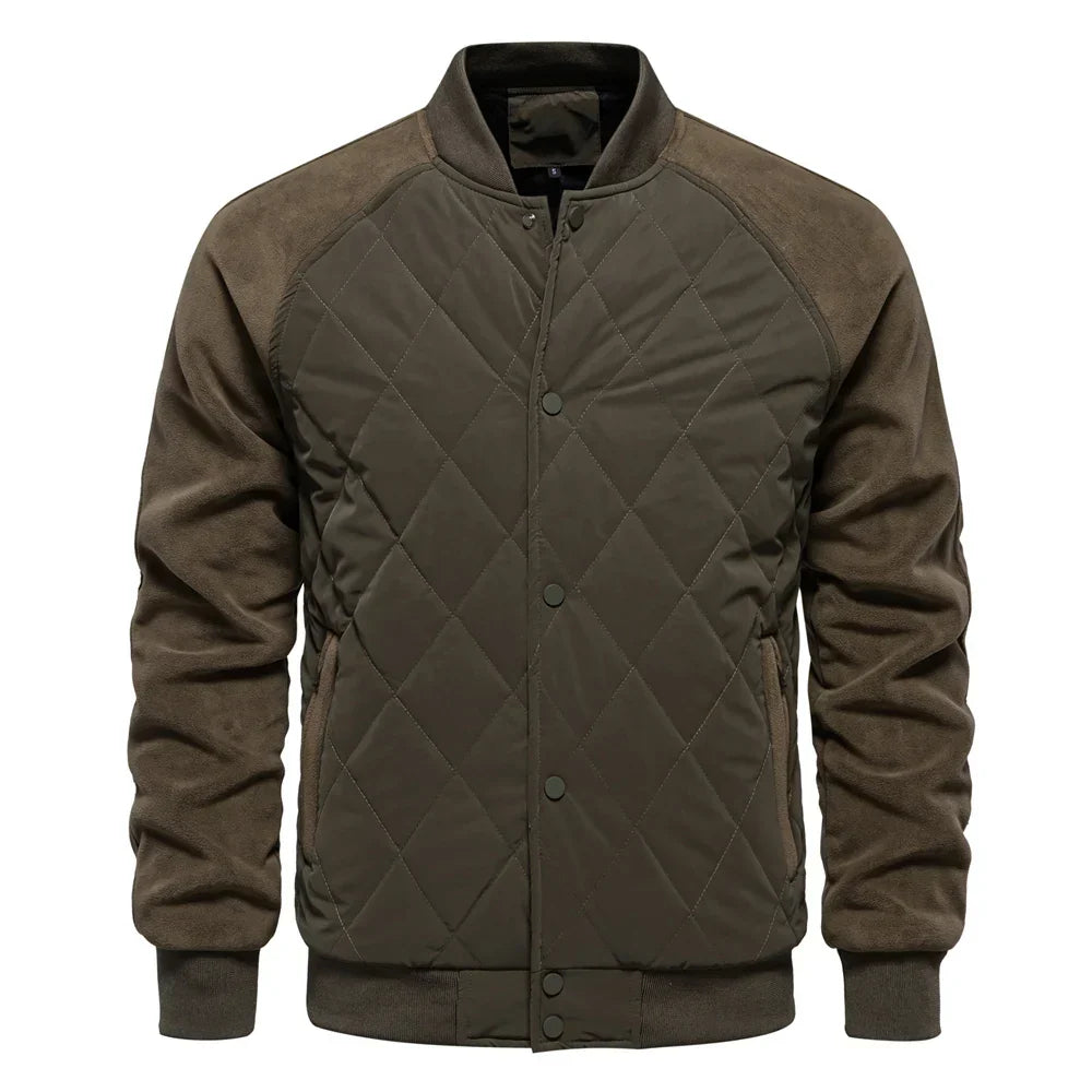 Men's Quilted Bomber Jacket | Padded & Warm 4