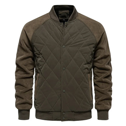 Men's Quilted Bomber Jacket | Padded & Warm 4