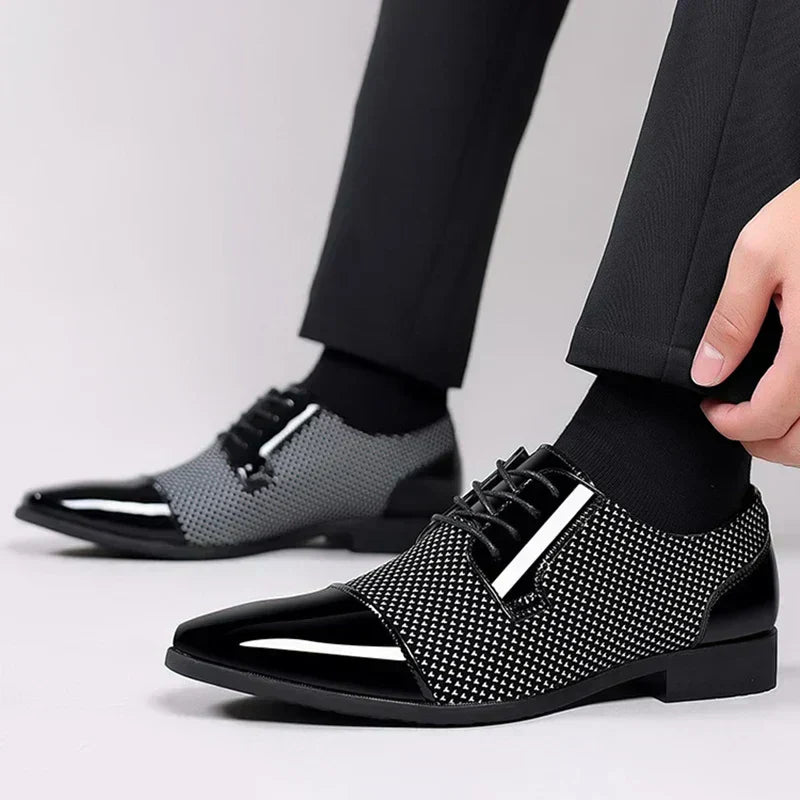 Men’s Brogue Oxford Dress Shoes – Chic Formal & Business Attire