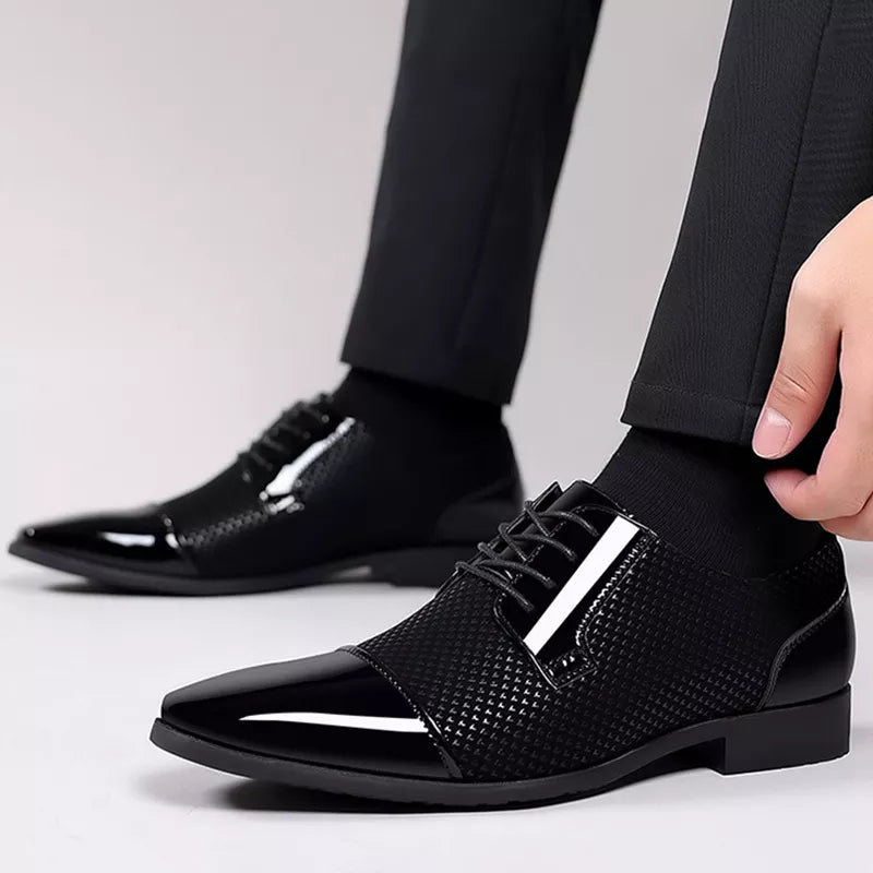 Men’s Brogue Oxford Dress Shoes – Chic Formal & Business Attire