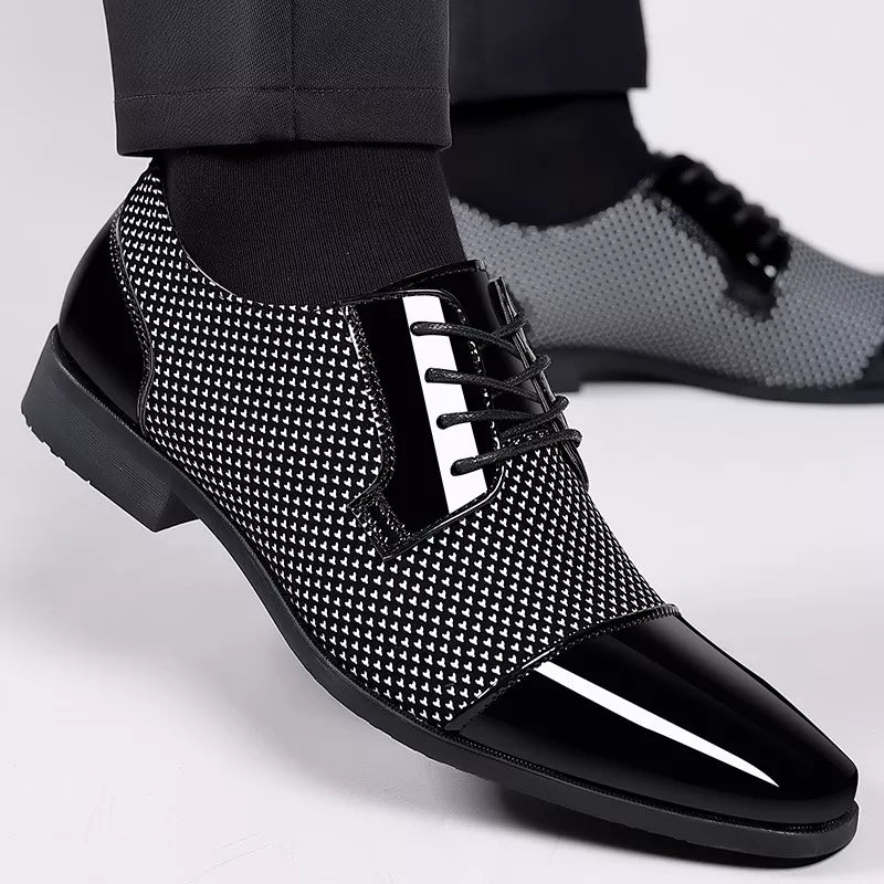 Men’s Brogue Oxford Dress Shoes – Chic Formal & Business Attire