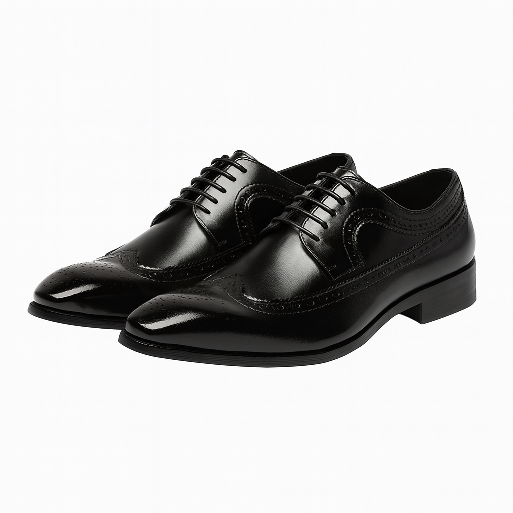 Men’s Brogue Oxford Shoes – Classic Lace-Up for Formal Events