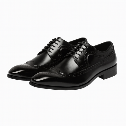 Men’s Brogue Oxford Shoes – Classic Lace-Up for Formal Events