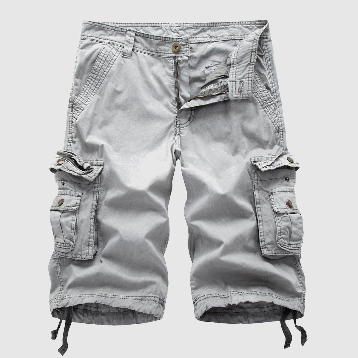 Men's Cargo Shorts | Multi-Pocket Adjustable Hem