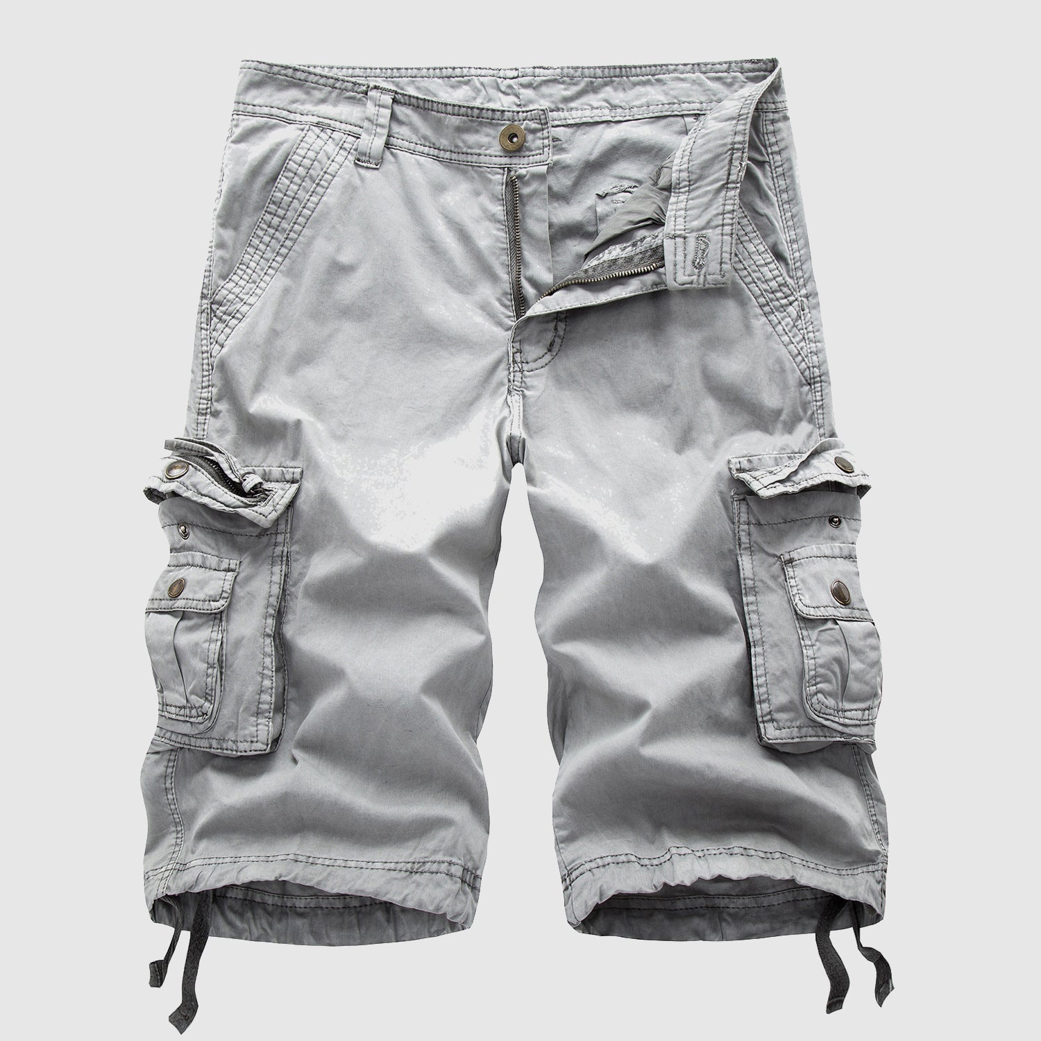 Men's Cargo Shorts | Multi-Pocket Adjustable Hem