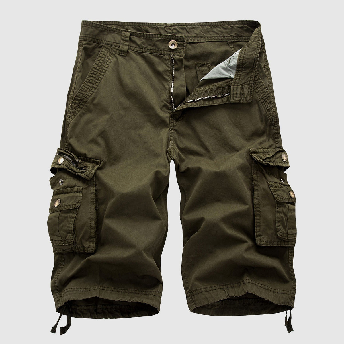 Men's Cargo Shorts | Multi-Pocket Adjustable Hem