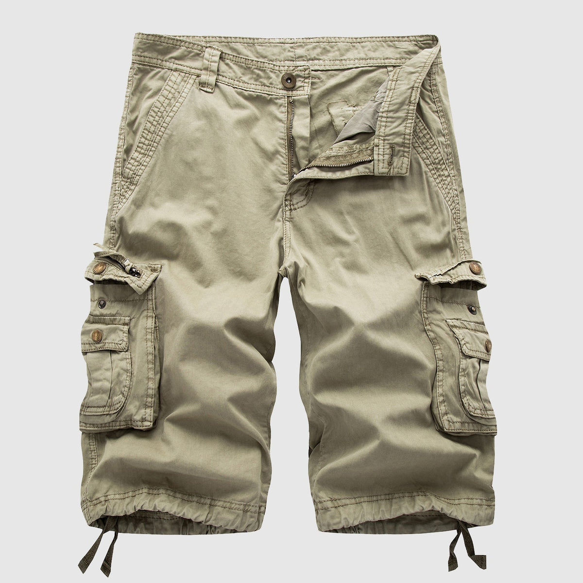 Men's Cargo Shorts | Multi-Pocket Adjustable Hem