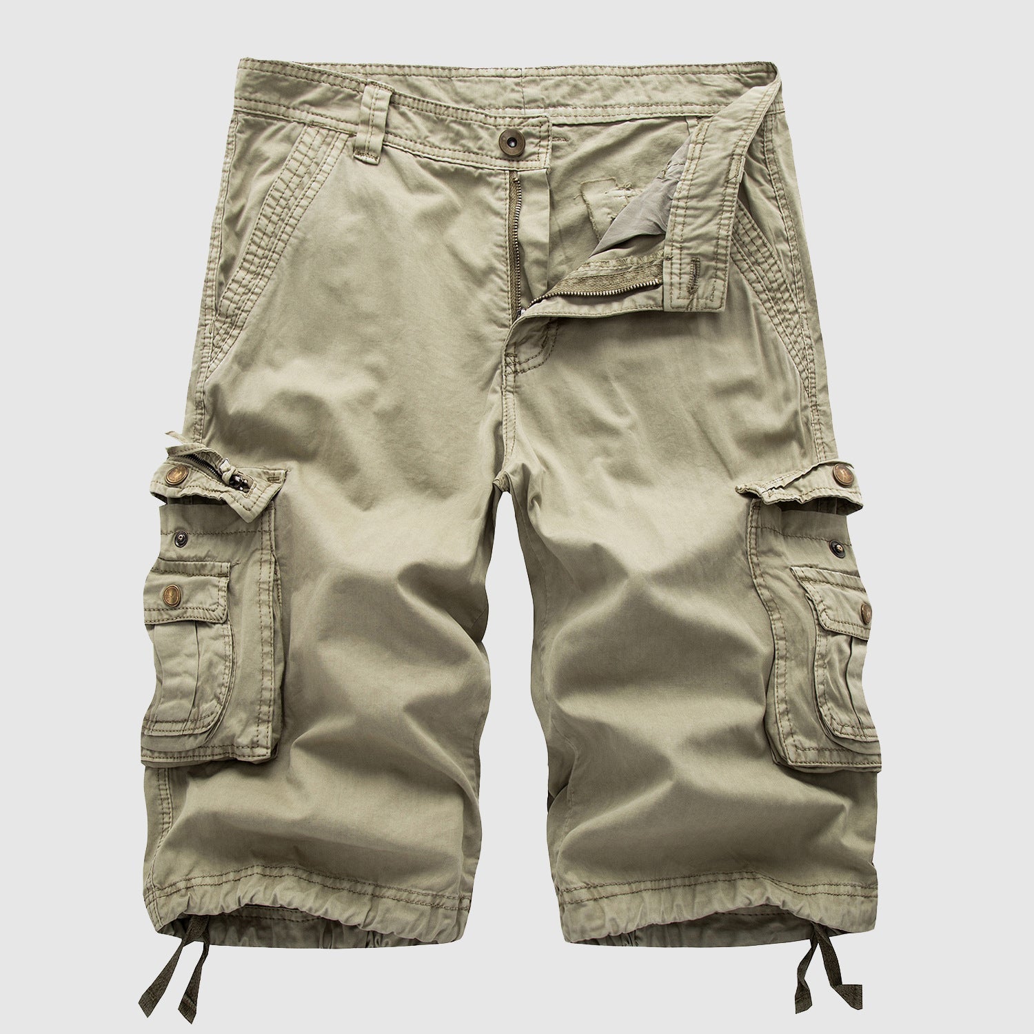 Men's Cargo Shorts | Multi-Pocket Adjustable Hem