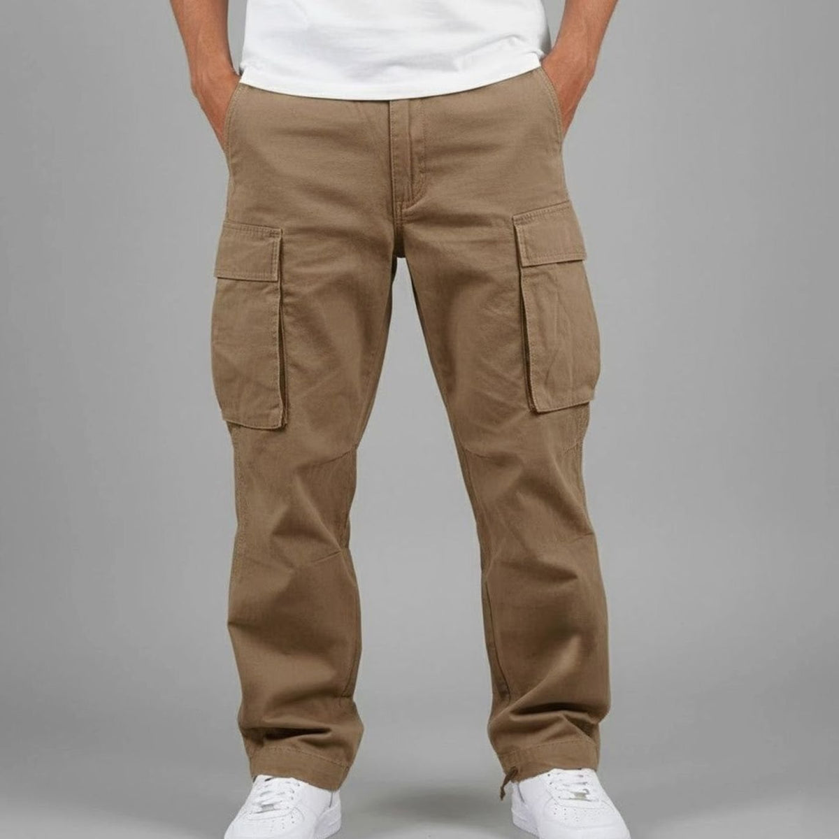 Men's Cargo Trousers | Multi-Pocket Streetwear Fit
