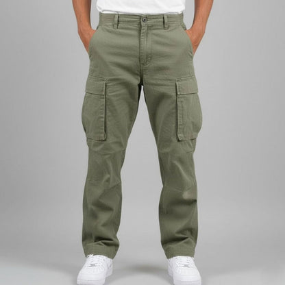 Men's Cargo Trousers | Multi-Pocket Streetwear Fit