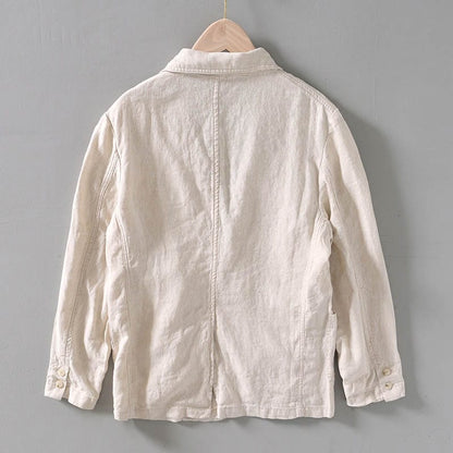 Men's Linen Blazer for Smart Casual Wear