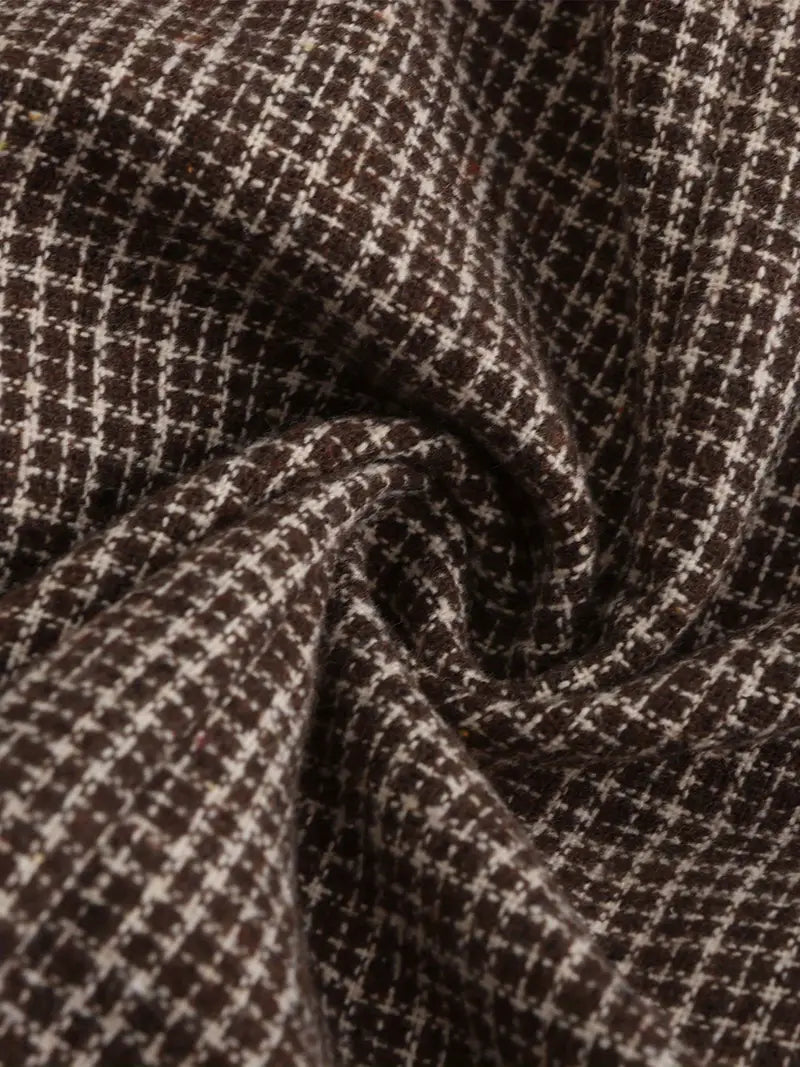 Men’s Slim Fit Check Blazer for Smart Casual Events