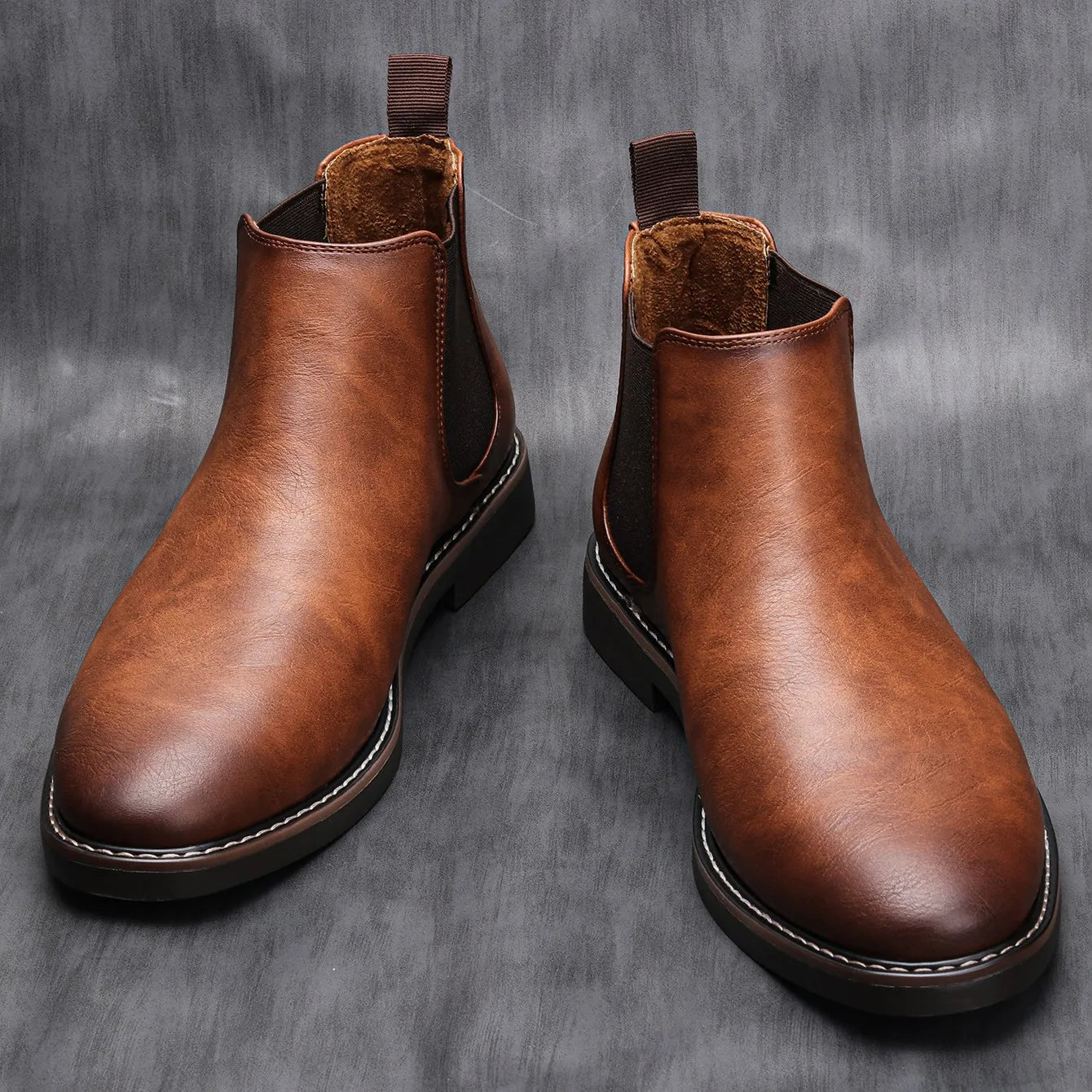 Men's Chelsea Ankle Boots - Stylish Suede Slip-Ons for Any Occasion