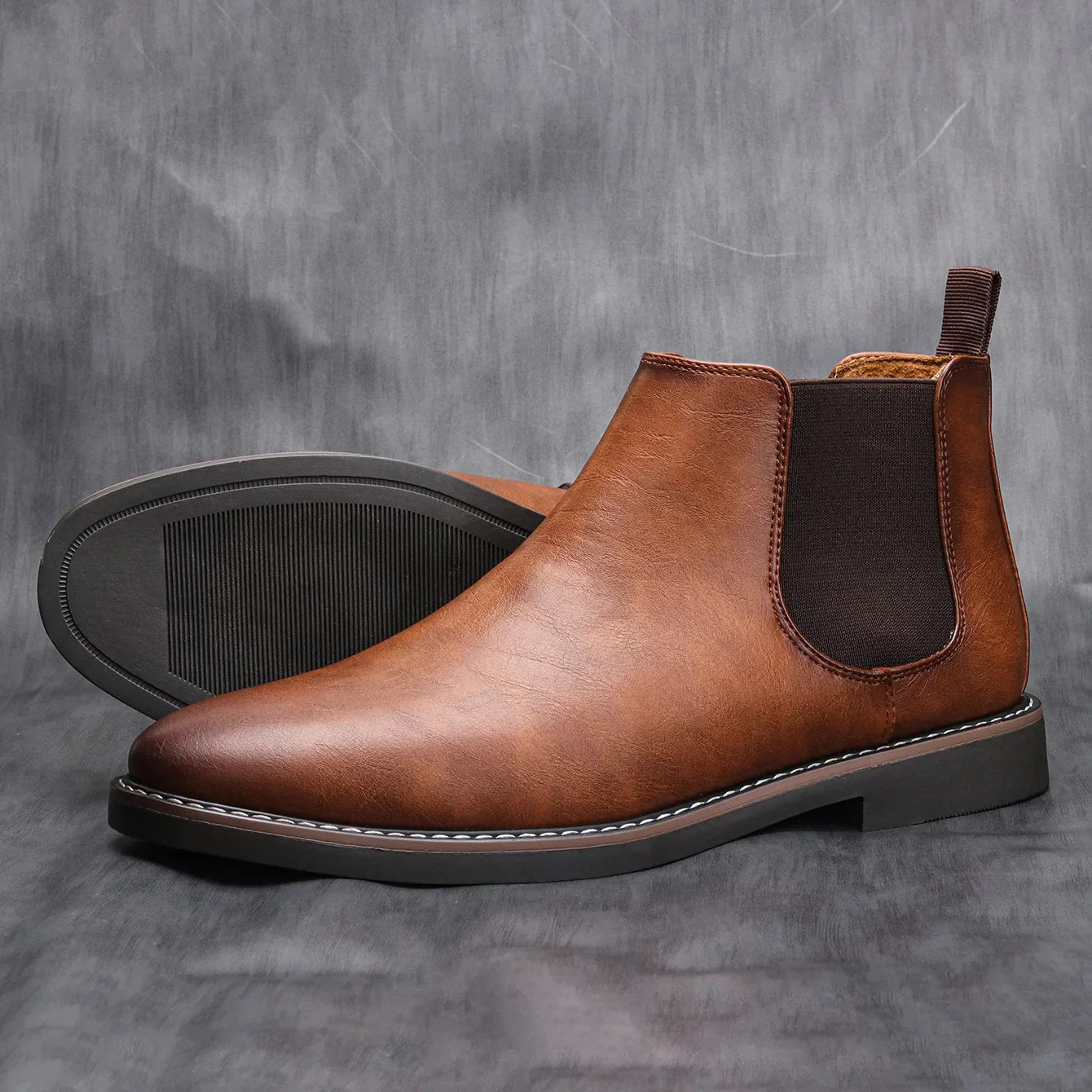Men's Chelsea Ankle Boots - Stylish Suede Slip-Ons for Any Occasion