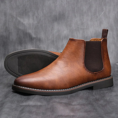 Men's Chelsea Ankle Boots - Stylish Suede Slip-Ons for Any Occasion
