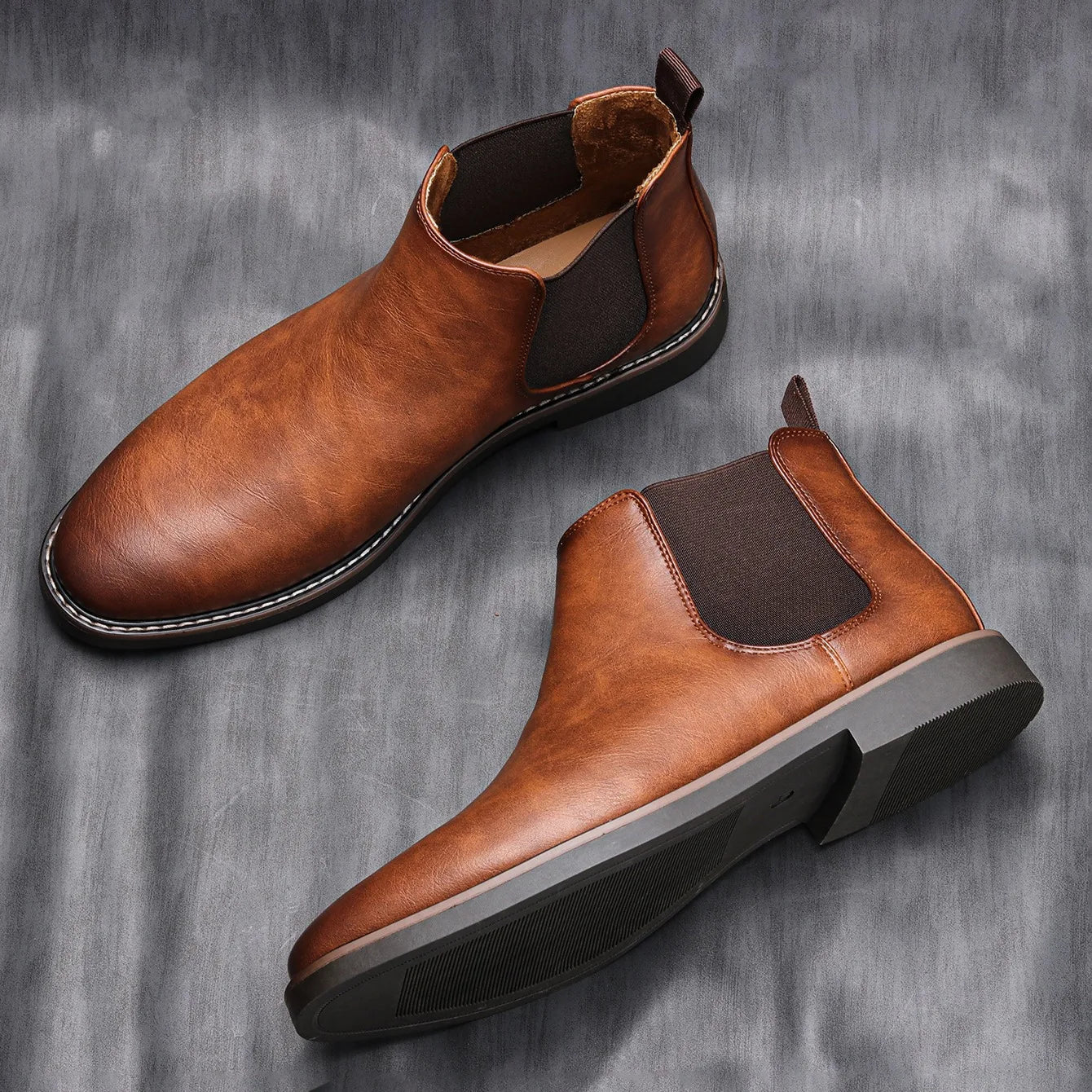 Men's Chelsea Ankle Boots - Stylish Suede Slip-Ons for Any Occasion