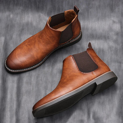 Men's Chelsea Ankle Boots - Stylish Suede Slip-Ons for Any Occasion
