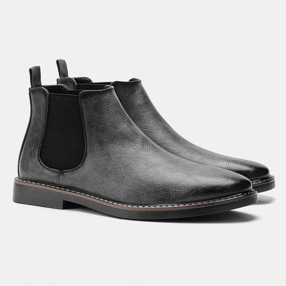 Men's Chelsea Ankle Boots - Stylish Suede Slip-Ons for Any Occasion