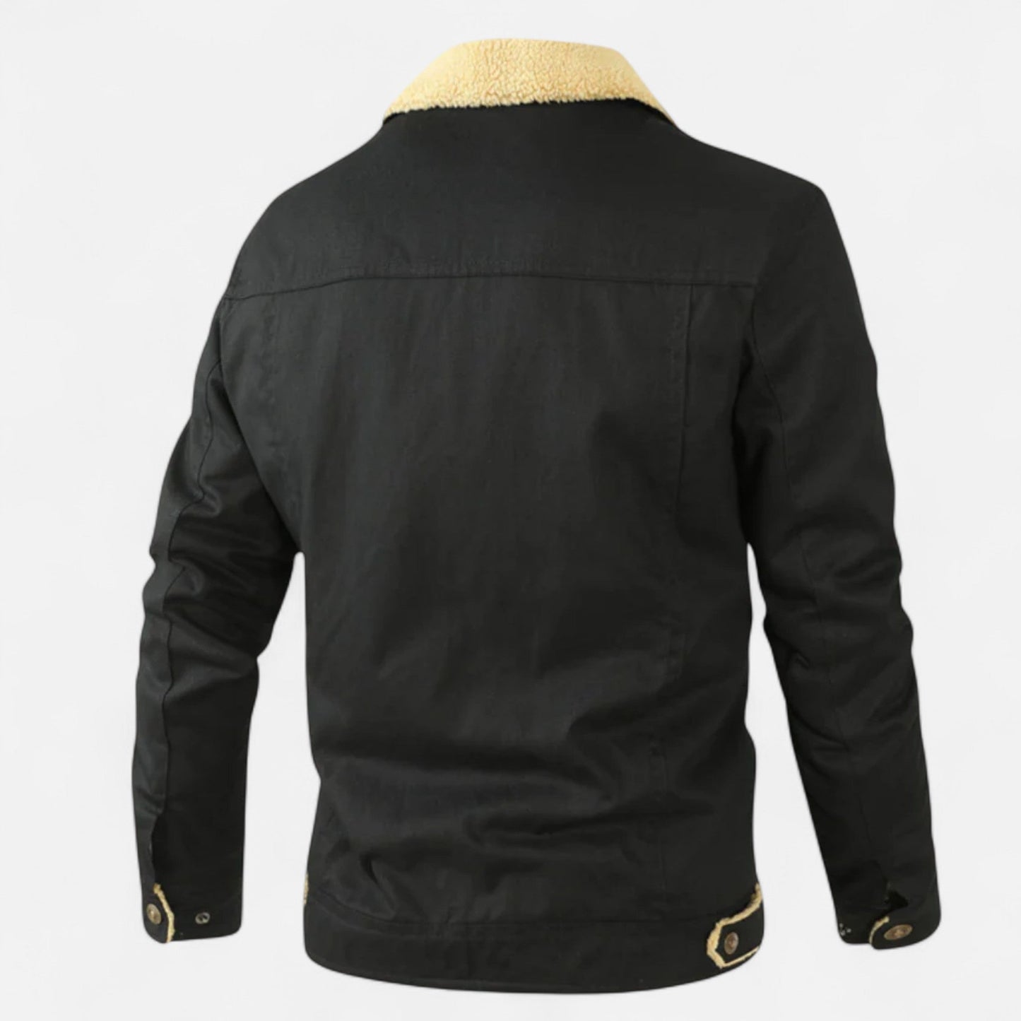 Men's Classic Aviator Bomber Jacket with Sherpa Collar for Winter Wear