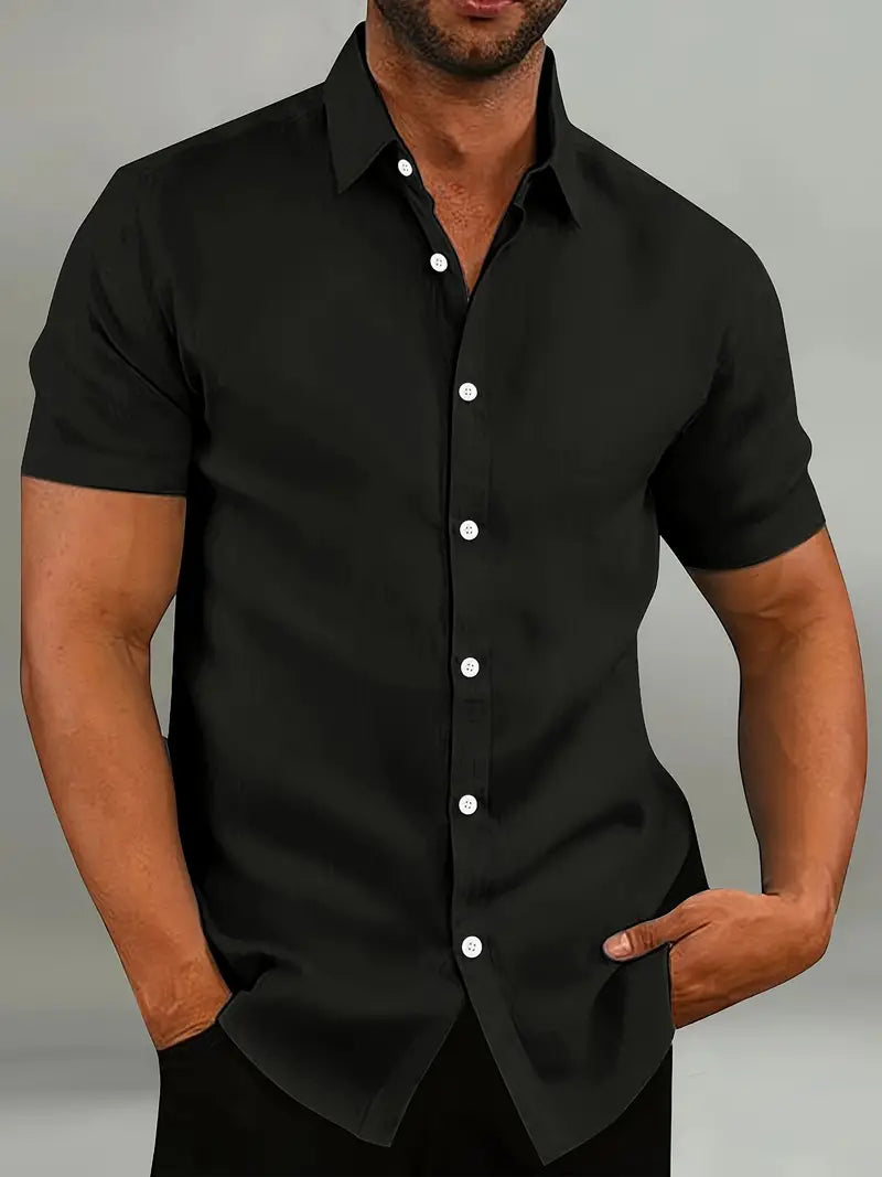 Men’s Classic Collar Shirt for Summer Wear
