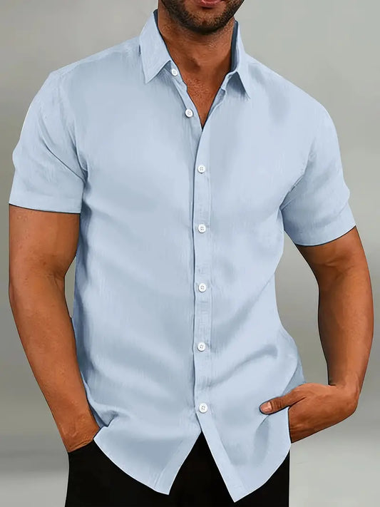 Men’s Classic Collar Shirt for Summer Wear