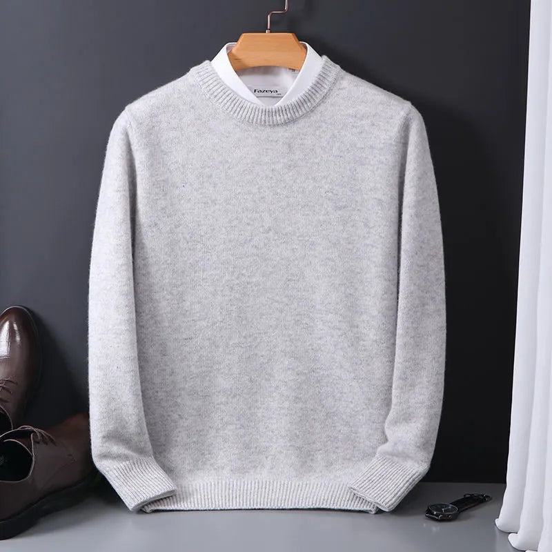 Men’s Classic Crew Neck Knit Sweater for Any Occasion